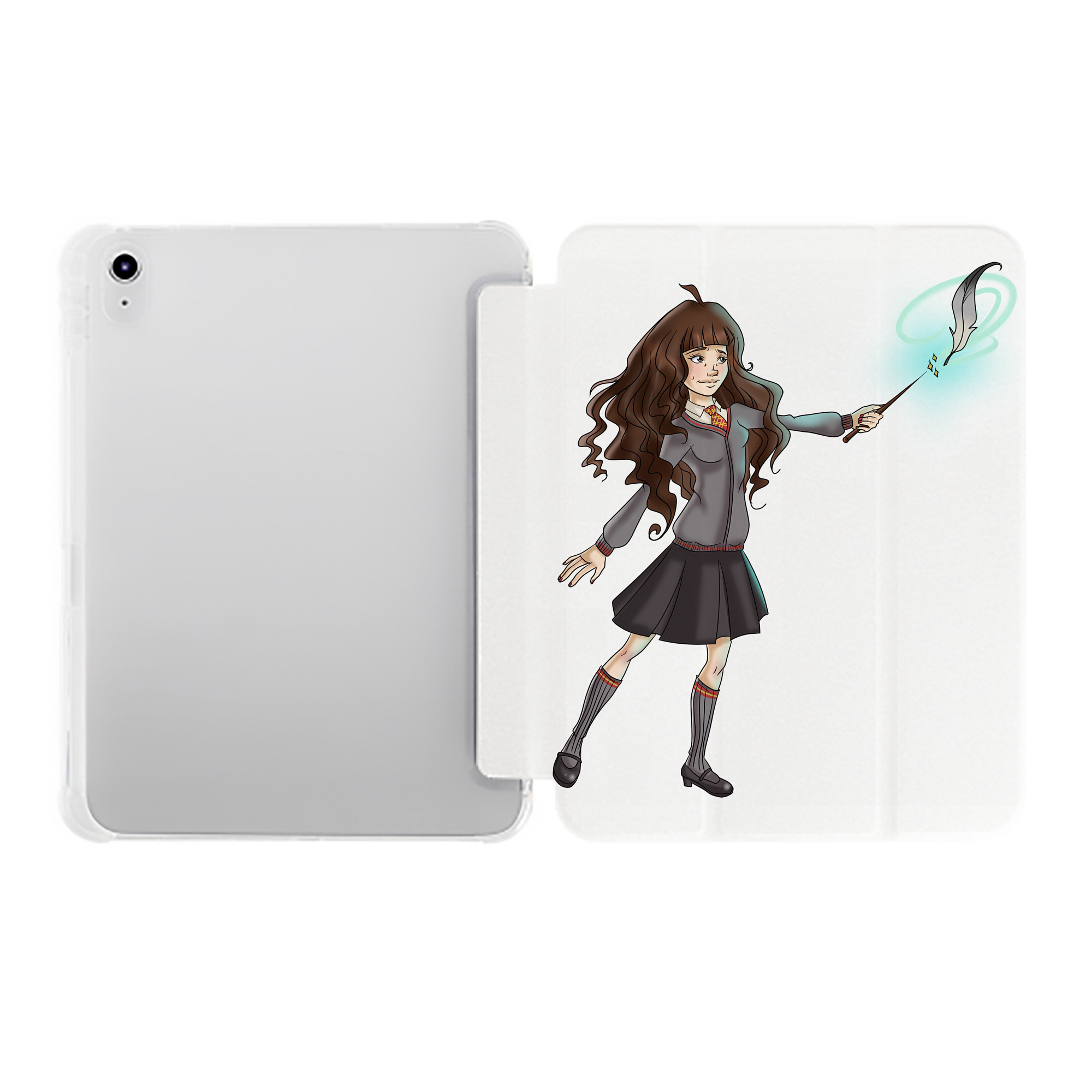 （画像用） Harry Potter ハリー・ポッターシリーズ IPad ケース ペン収納付き 三つ折りスタンド PUレザー×シリコン 対応機種9.5/10.5/10.9インチ